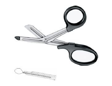 УНІВЕРСАЛЬНІ НОЖИЦІ ЧОРНІ 180MM